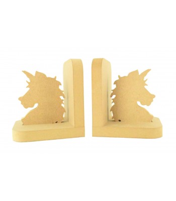 18mm Freestanding MDF Unicorn Head Shape Pair of Bookends