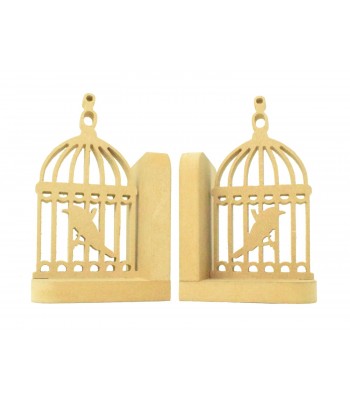 18mm Freestanding MDF 'Bird Cage' Shape Pair of Bookends
