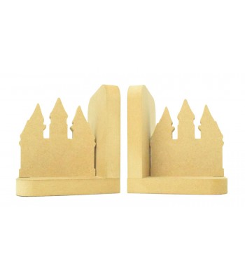 18mm Freestanding MDF 'Princess Castle' Shape Pair of Bookends
