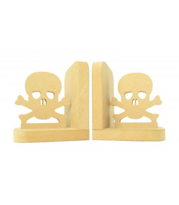 18mm Freestanding MDF 'Skull' Shape Pair of Bookends