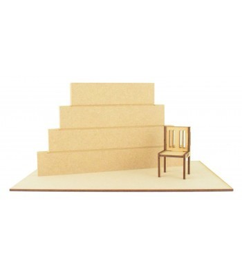 Miniature Stacking Blocks with Laser Cut Chair and Base