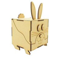 Laser Cut 3D Rabbit Surprise Treat Box