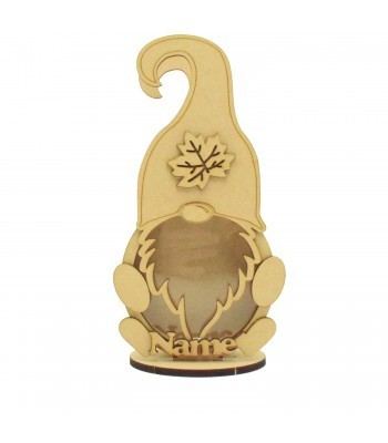 Personalised 18mm Re Fillable Money Box Drop Box - Laser Cut 3mm 3D Design On 6mm Stand - Gonk Design
