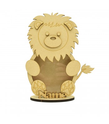 Personalised 18mm Re Fillable Money Box Drop Box - Laser Cut 3mm 3D Design On 6mm Stand - Sloth Design