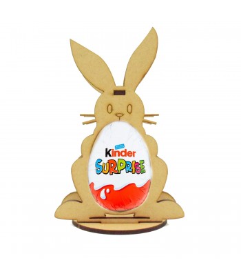 Easter Themed Shape Chocolate Kinder Egg Holder on Stand - 3D Bunny Rabbit Design