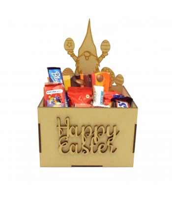Laser Cut Easter Hamper Treat Boxes - Gonk & Easter Egg Shape