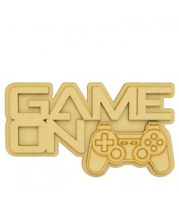 Laser Cut Personalised 3D Fancy Gaming Sign - PlayStation Themed - Size Options.